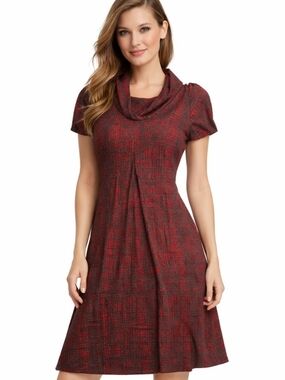 Calvin Klein Womens Red And Black Calvin Klein (Size:10)
